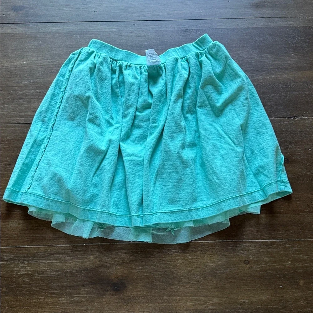 Sz 8 (130cm) Hanna Andersson Disney Collection Ariel embroidered tulle skirt